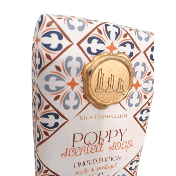 Portugal Soap Bar POPPY SCENTED Luxury Gift Wrapped Spa Bath Limited Edition - Picture 2 of 9